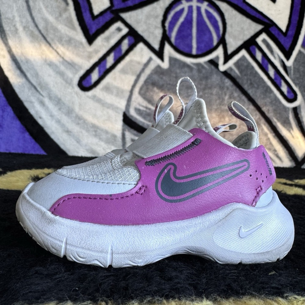 Size 6c - Nike Flex Runner 3 TD Toddler Baby Shoes Slip On FN1478-007